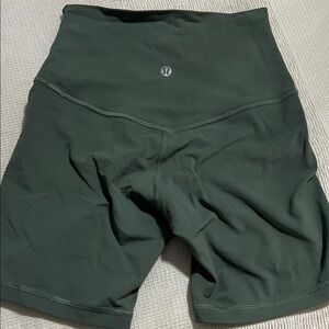 lululemon athletica Dark Green Bike Shorts